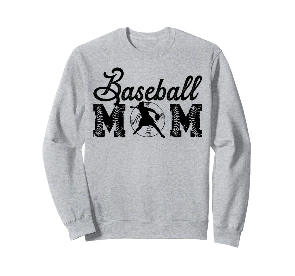 Baseball Mom Sweatshirt - Unique Graphic Unisex - T-Shirt, Sweatshirt, Hoodie