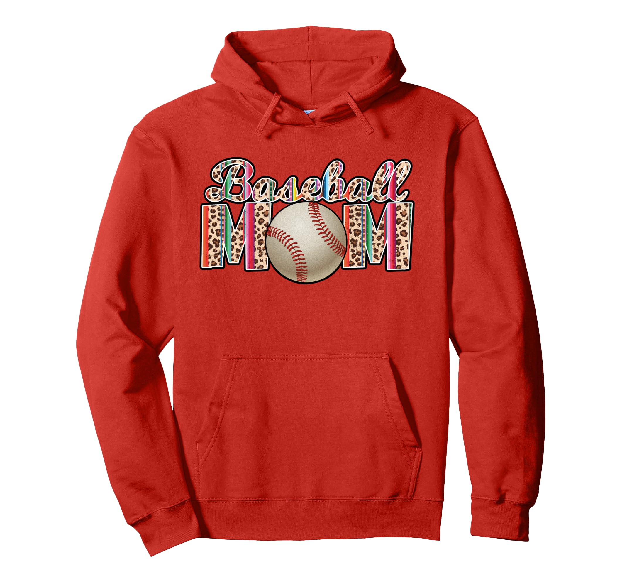Baseball Mom Leopard Tie Dye Hoodie - Casual Everyday Wear Men Women - T-Shirt, Sweatshirt, Hoodie