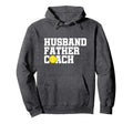 Baseball Softball Coach Dad Gift Husband Hoodie - Unique Graphic Unisex - T-Shirt, Sweatshirt, Hoodie