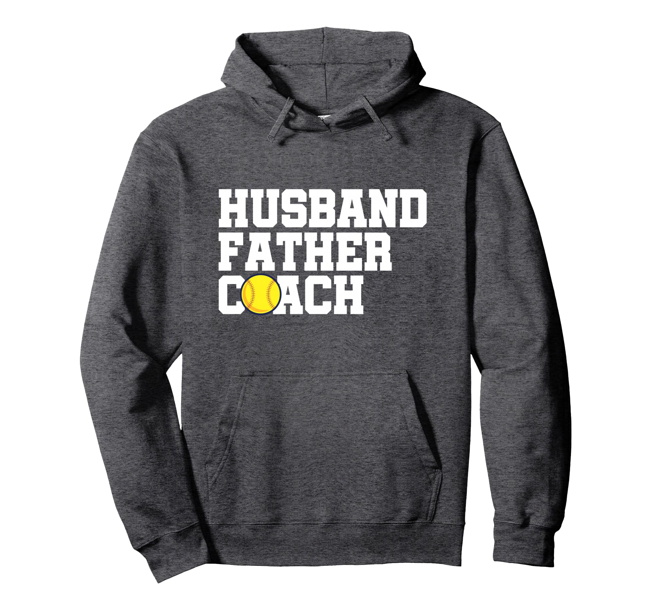 Baseball Softball Coach Dad Gift Husband Hoodie - Unique Graphic Unisex - T-Shirt, Sweatshirt, Hoodie