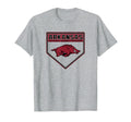 Arkansas Razorbacks Baseball Homeplate T-Shirt - Unique Graphic for Adults - T-Shirt, Sweatshirt, Hoodie