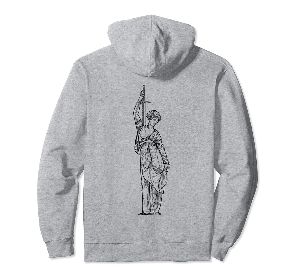 Greco Greek Roman Vaporwave Sword Battle Hoodie - Trendy Graphic Men Women - T-Shirt, Sweatshirt, Hoodie