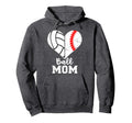 Ball Mom Heart Funny Baseball Volleyball Hoodie - Aesthetic Graphic Unisex - T-Shirt, Sweatshirt, Hoodie