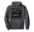 Never Forget 90S Floppy Disk Flip Hoodie - Minimalist Print for Adults - T-Shirt, Sweatshirt, Hoodie