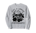 Photographer Camera Flowers Sweatshirt - Trendy Graphic for Adults - T-Shirt, Sweatshirt, Hoodie