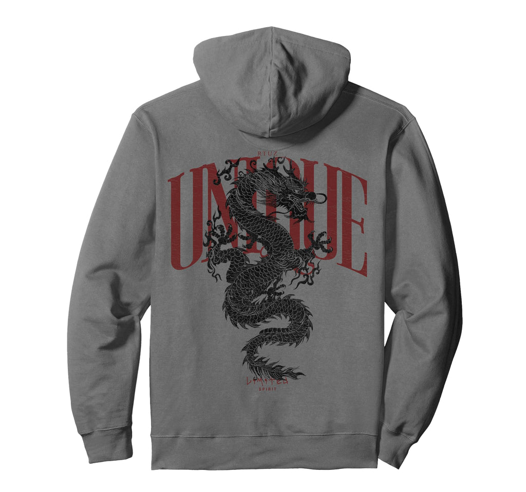 Aesthetic Back Dragon Y2K Hoodie - Casual Everyday Wear for Adults - T-Shirt, Sweatshirt, Hoodie
