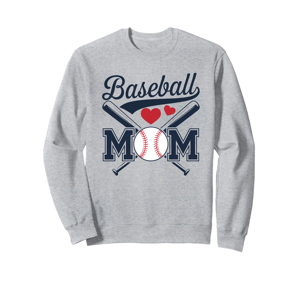 Baseball Mom Sweatshirt - Casual Everyday Wear Men Women - T-Shirt, Sweatshirt, Hoodie