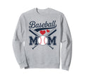 Baseball Mom Sweatshirt - Casual Everyday Wear Men Women - T-Shirt, Sweatshirt, Hoodie