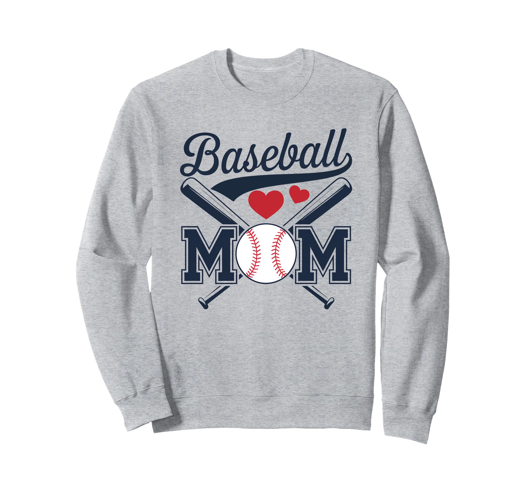 Baseball Mom Sweatshirt - Casual Everyday Wear Men Women - T-Shirt, Sweatshirt, Hoodie