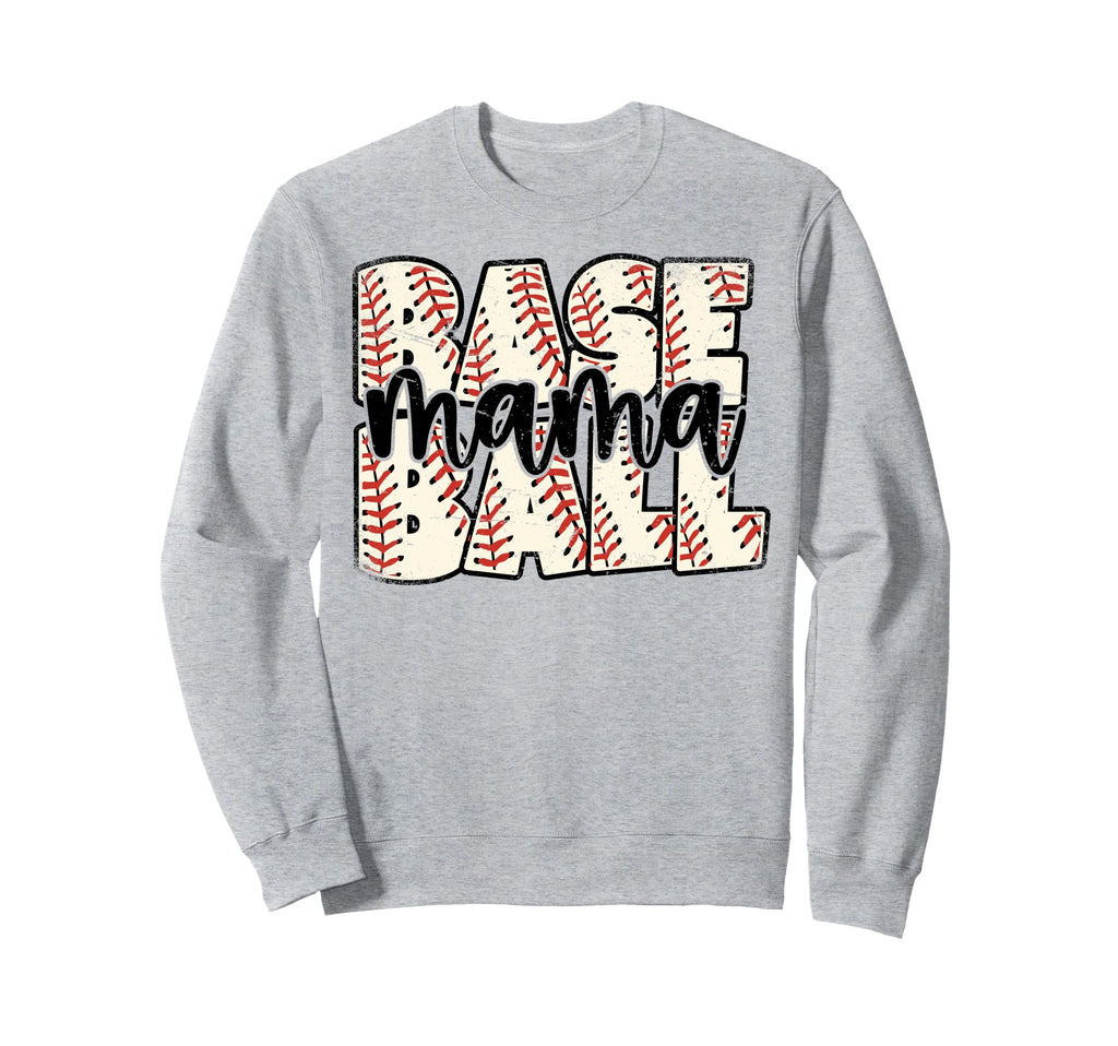Baseball Mama Raising Ballers Sweatshirt - Minimalist Print Men Women - T-Shirt, Sweatshirt, Hoodie