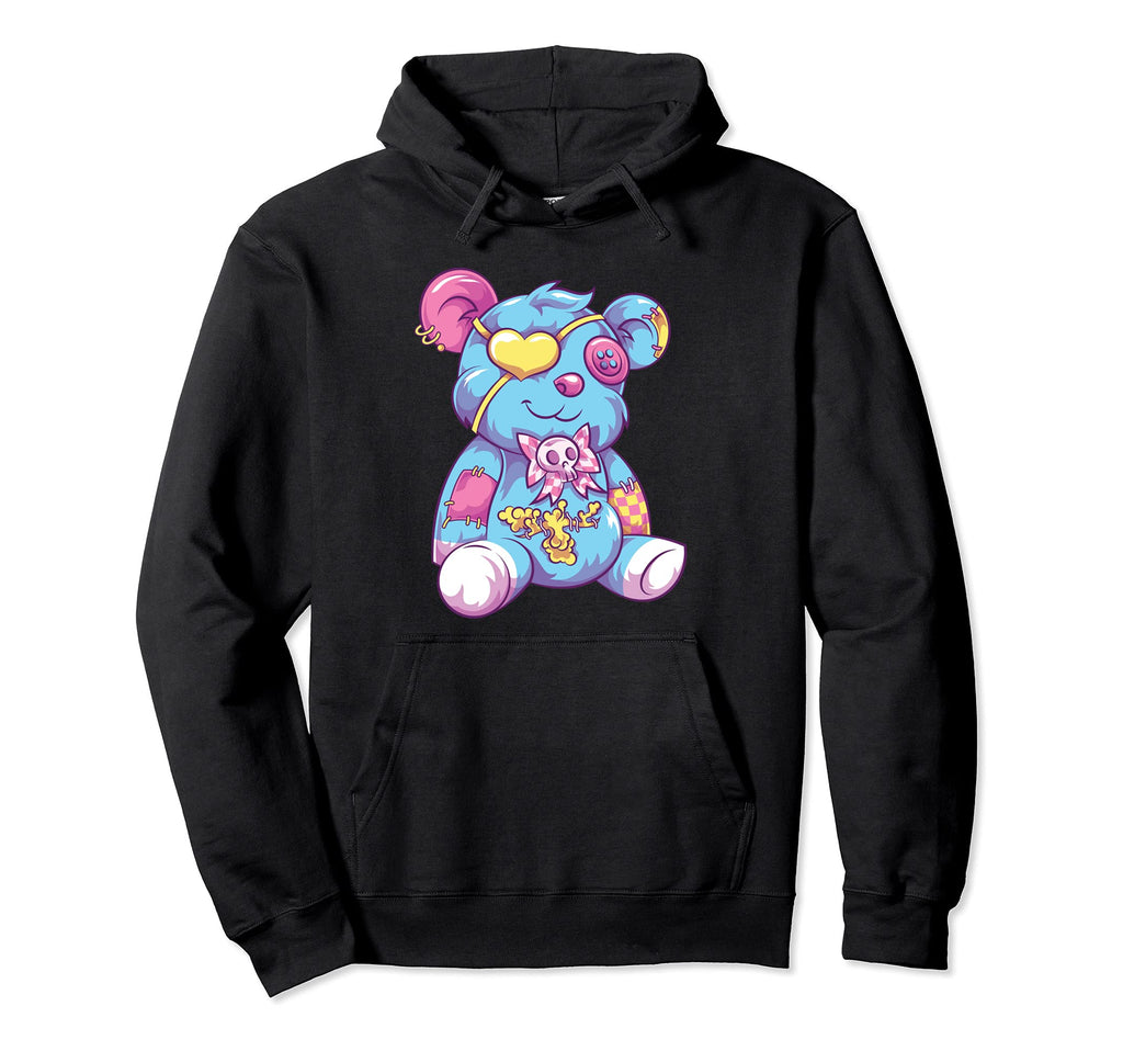 Kawaii Teddy Bear Japanese Anime Otaku Hoodie - Aesthetic Graphic Unisex - T-Shirt, Sweatshirt, Hoodie