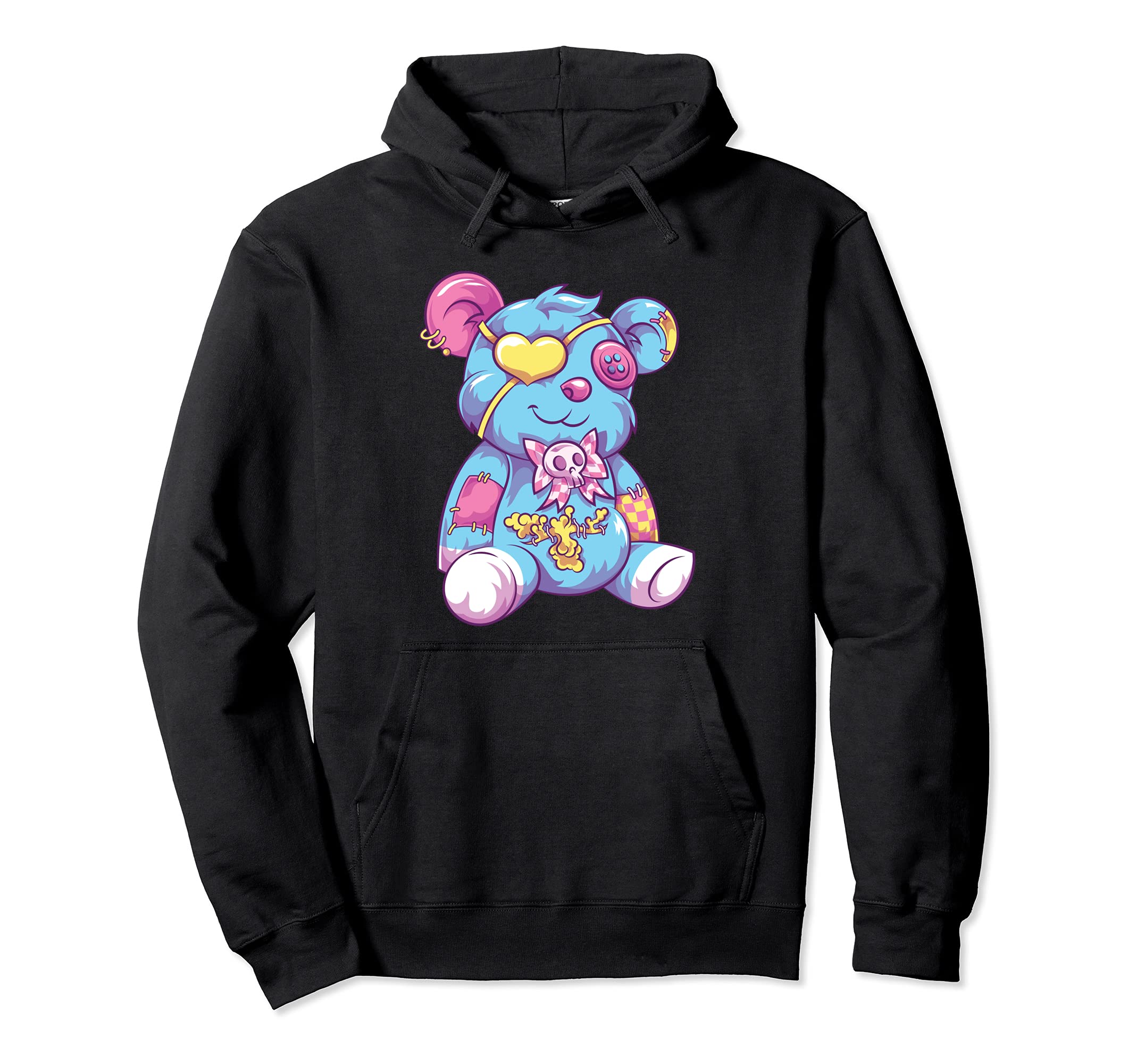 Kawaii Teddy Bear Japanese Anime Otaku Hoodie - Aesthetic Graphic Unisex - T-Shirt, Sweatshirt, Hoodie