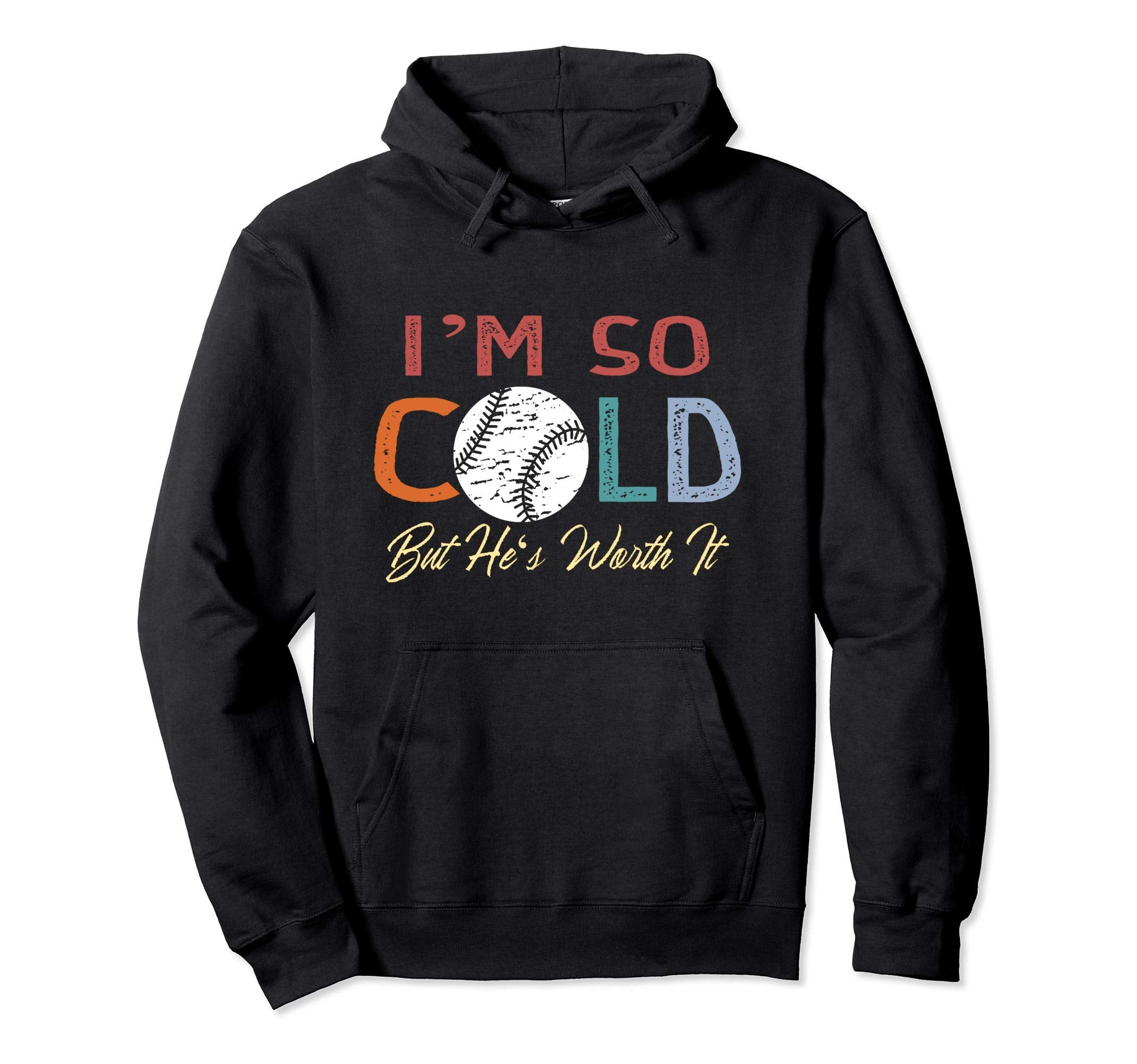 Baseball Gift Cold Mom Or Grandma Hoodie - Graphic Print for Adults - T-Shirt, Sweatshirt, Hoodie