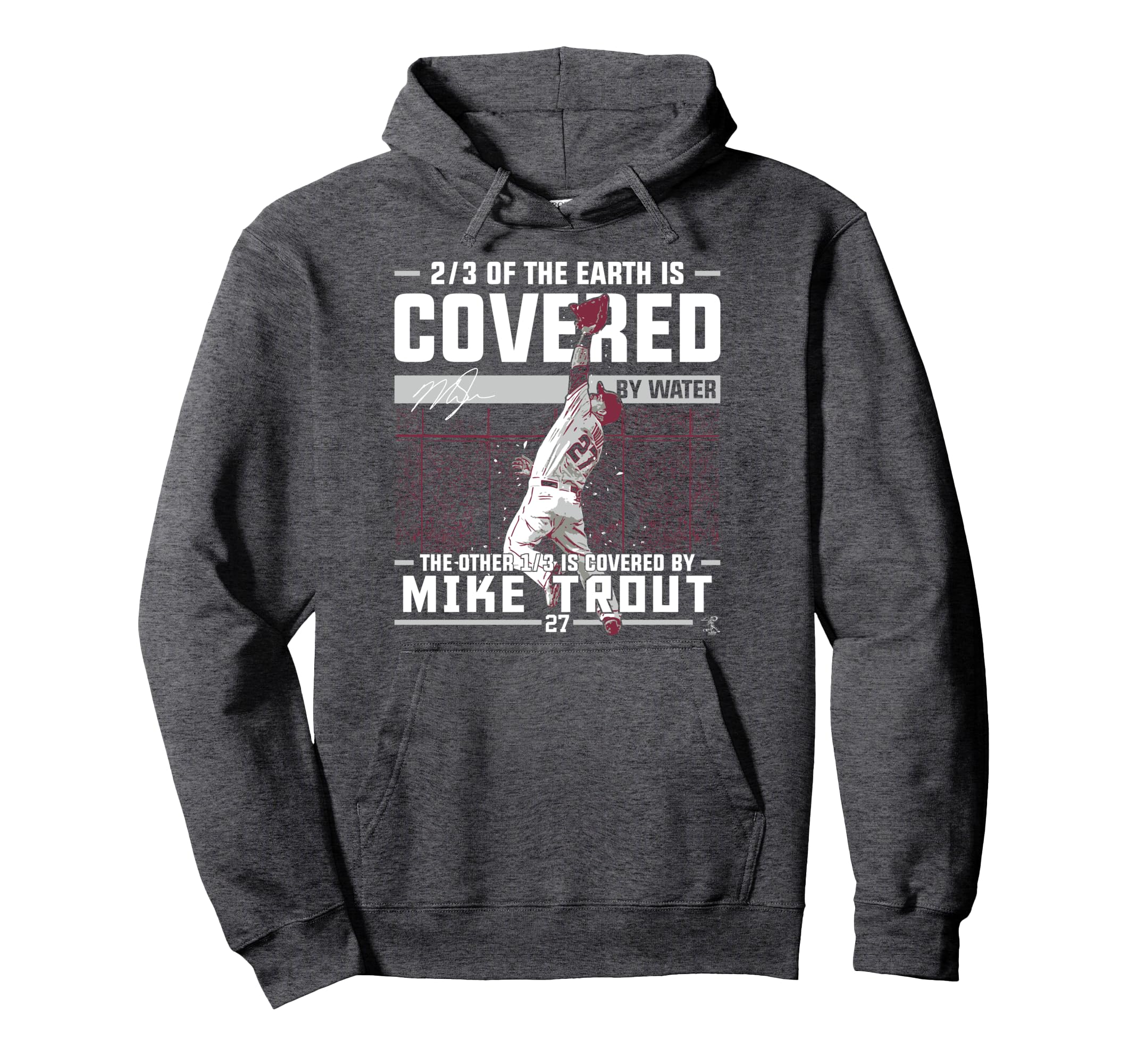 Mike Trout Covered Hoodie - Custom Art Print Unisex - T-Shirt, Sweatshirt, Hoodie