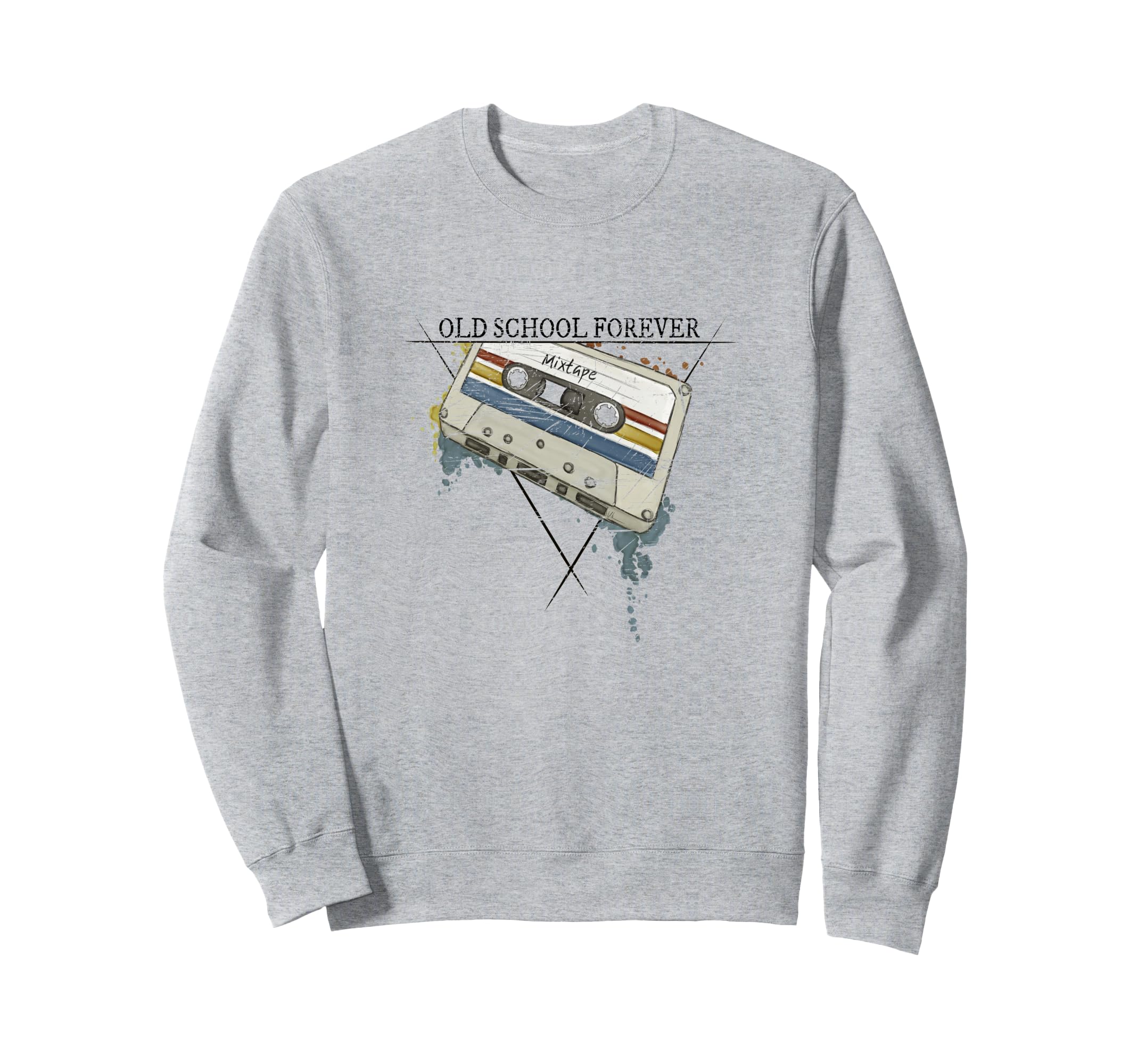 Old School Forever 90S Cassette Sweatshirt - Novelty Apparel Men Women - T-Shirt, Sweatshirt, Hoodie