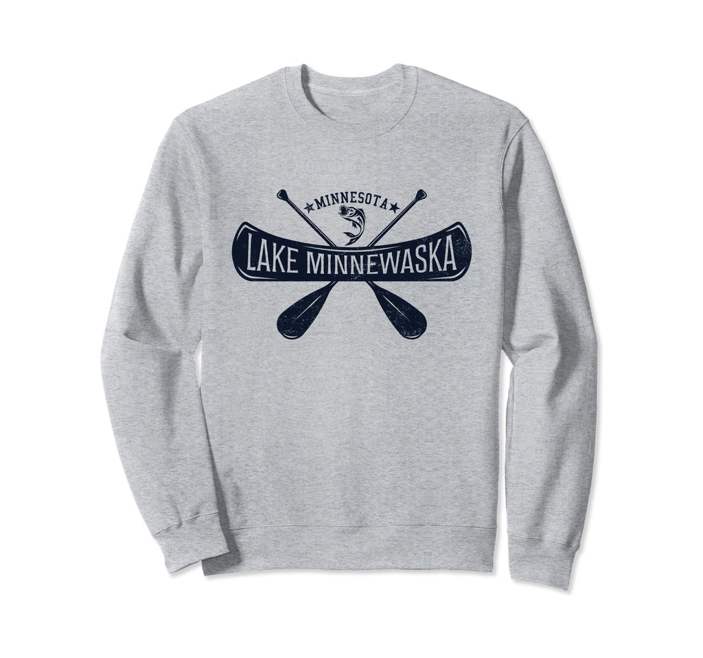 Lake Minnewaska Minnesota Distressed Sweatshirt - Graphic Print Unisex - T-Shirt, Sweatshirt, Hoodie