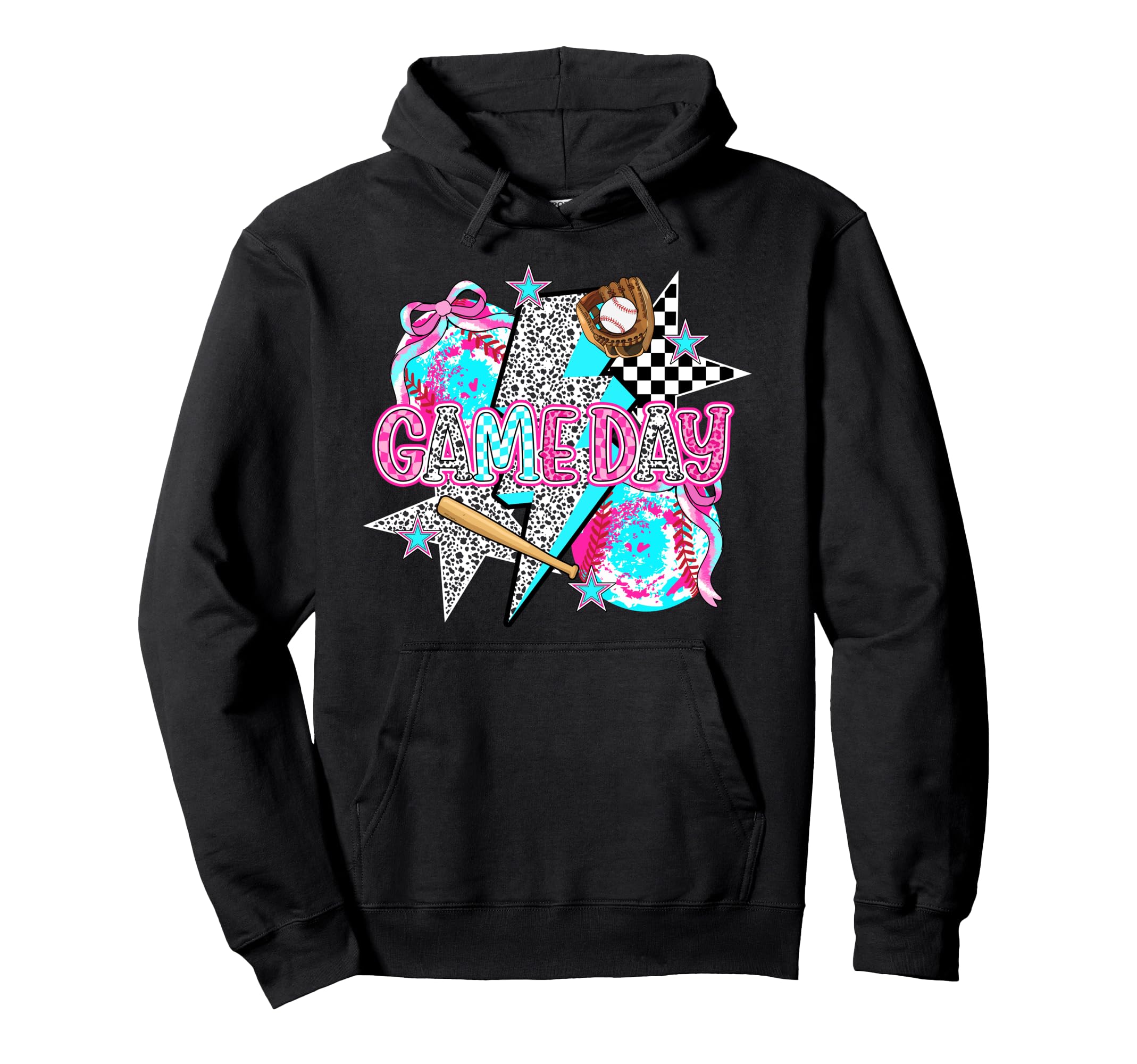 Game Day Baseball Preppy Baseball Game Hoodie - Novelty Apparel Men Women - T-Shirt, Sweatshirt, Hoodie