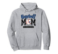 Baseball Mom Blue Varsity Baseball Hoodie - Custom Art Print Men Women - T-Shirt, Sweatshirt, Hoodie