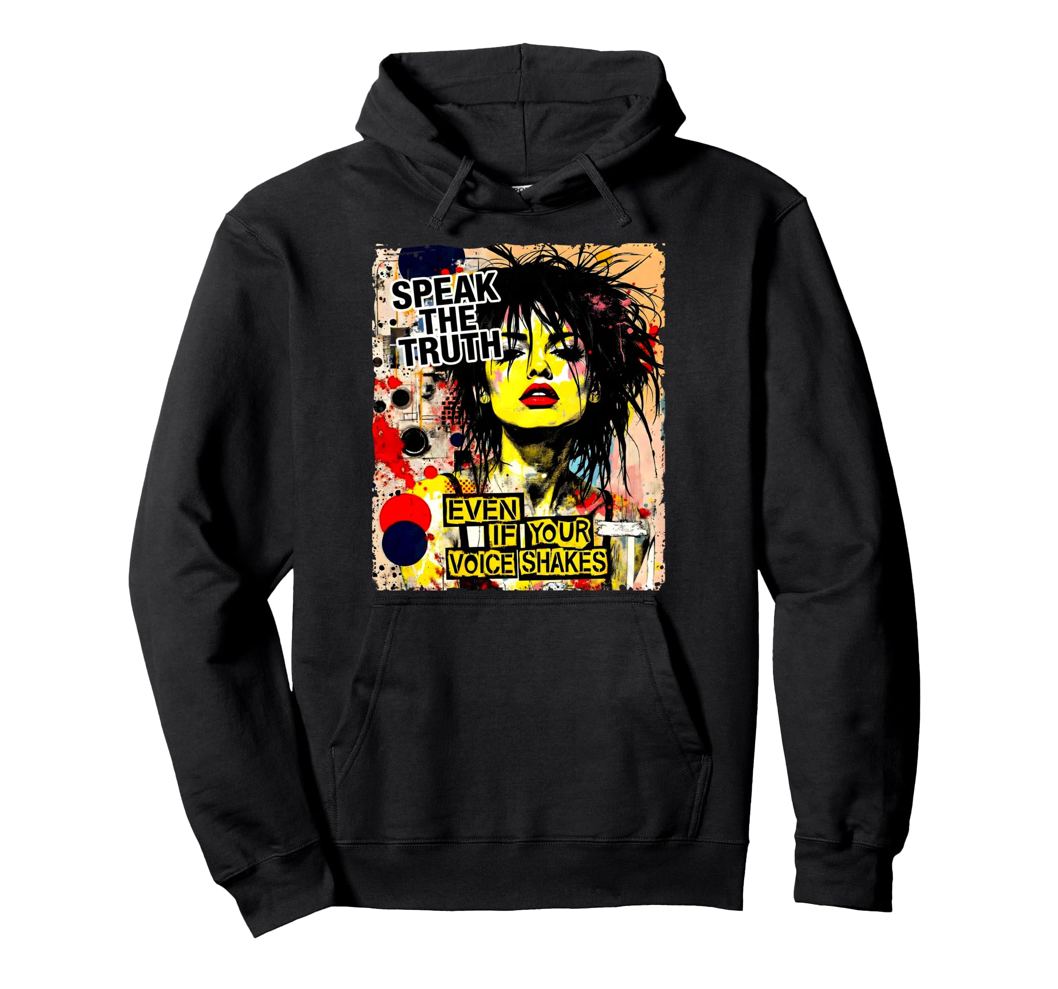 Punk Colorful 90S Urban Grunge Art Hoodie - Custom Art Print Unisex - T-Shirt, Sweatshirt, Hoodie