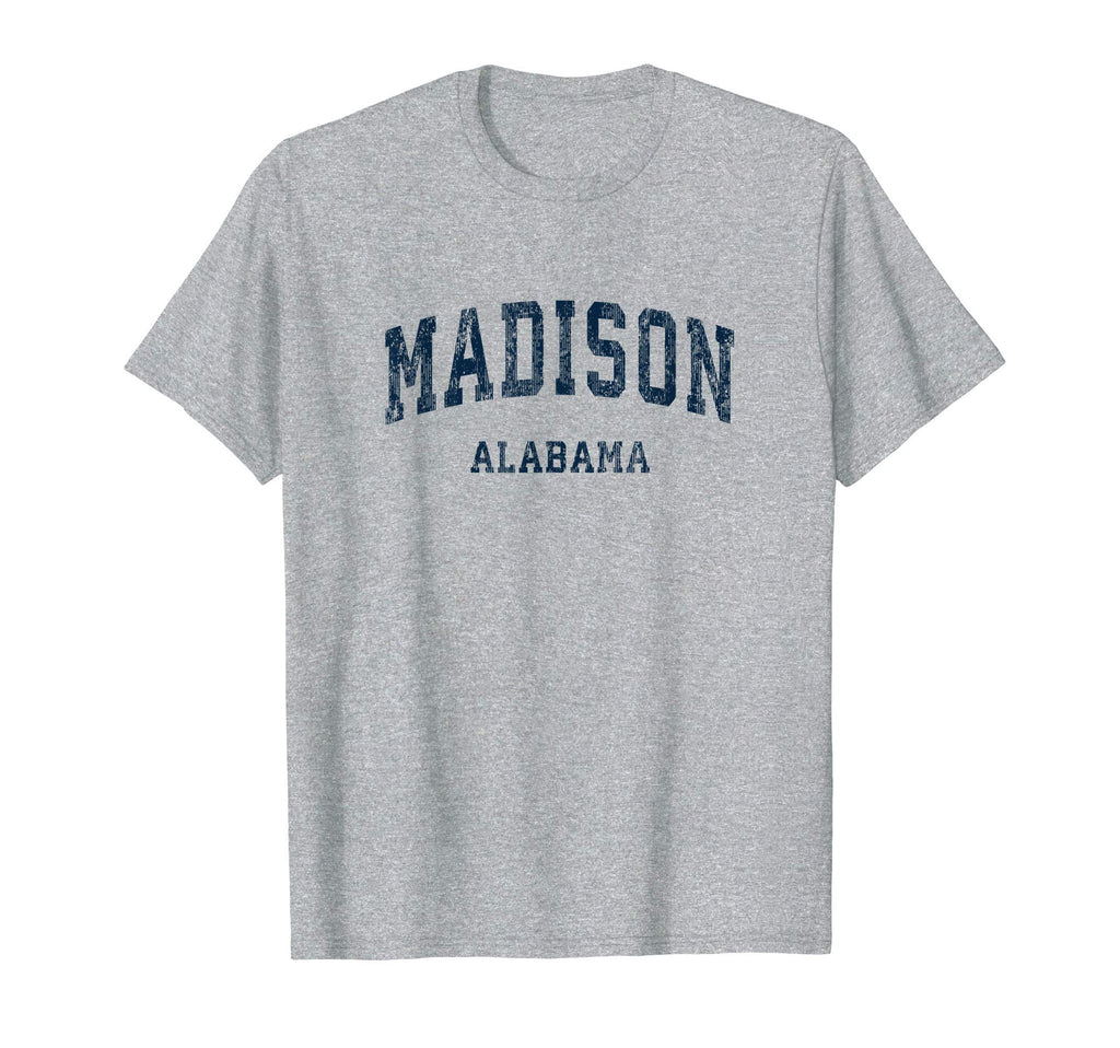 Madison Alabama Al Varsity Sports Navy T-Shirt - Fun Novelty Design Unisex - T-Shirt, Sweatshirt, Hoodie