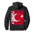 Turkey Flag Distressed Turkey Hoodie - Minimalist Print Unisex - T-Shirt, Sweatshirt, Hoodie