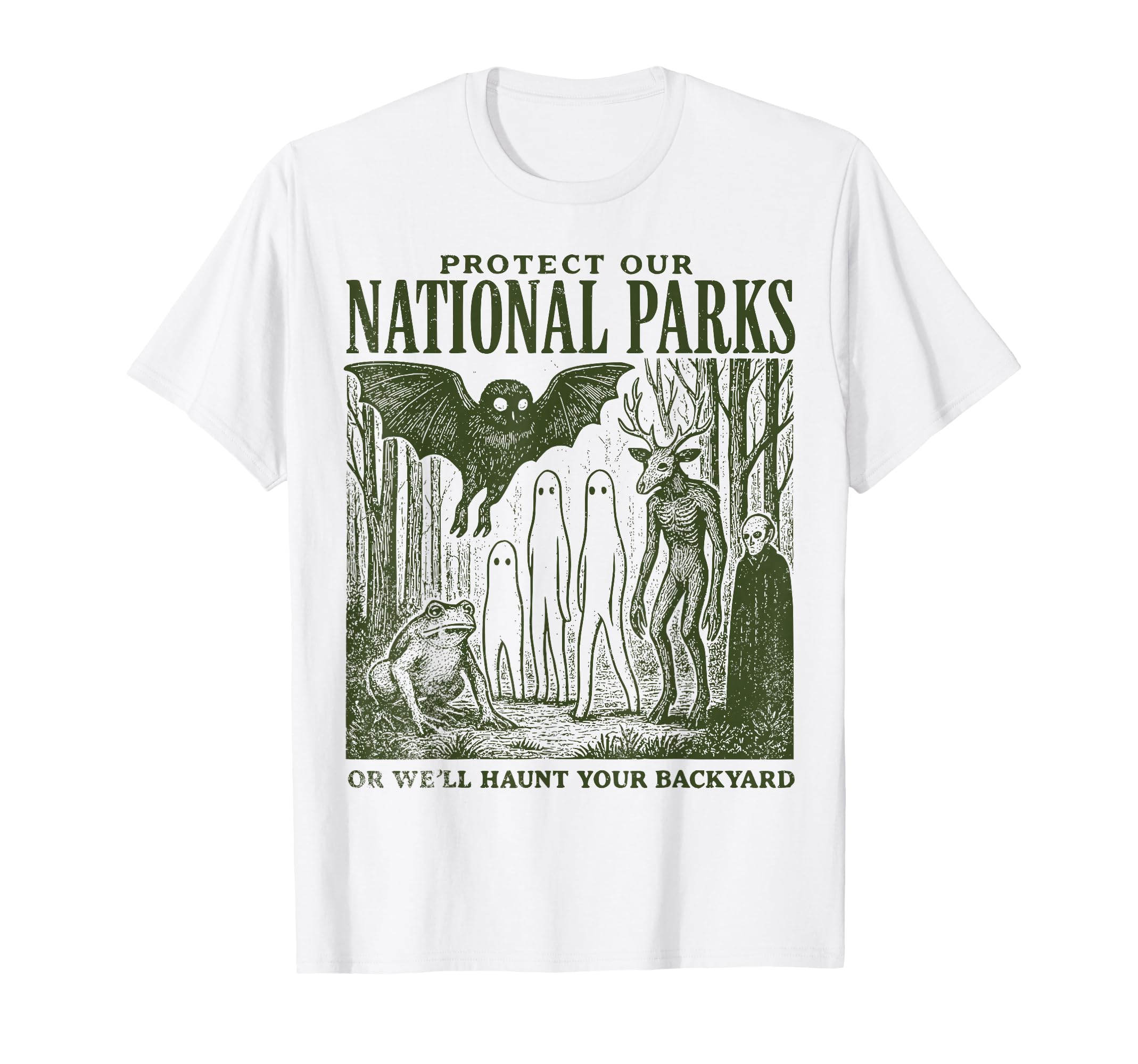 Protect Our National Parks Mothman T-Shirt - Custom Art Print for Adults - T-Shirt, Sweatshirt, Hoodie
