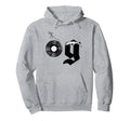 Old School Dad Og Hip Hop Head Vinyl Hoodie - Custom Art Print Men Women - T-Shirt, Sweatshirt, Hoodie