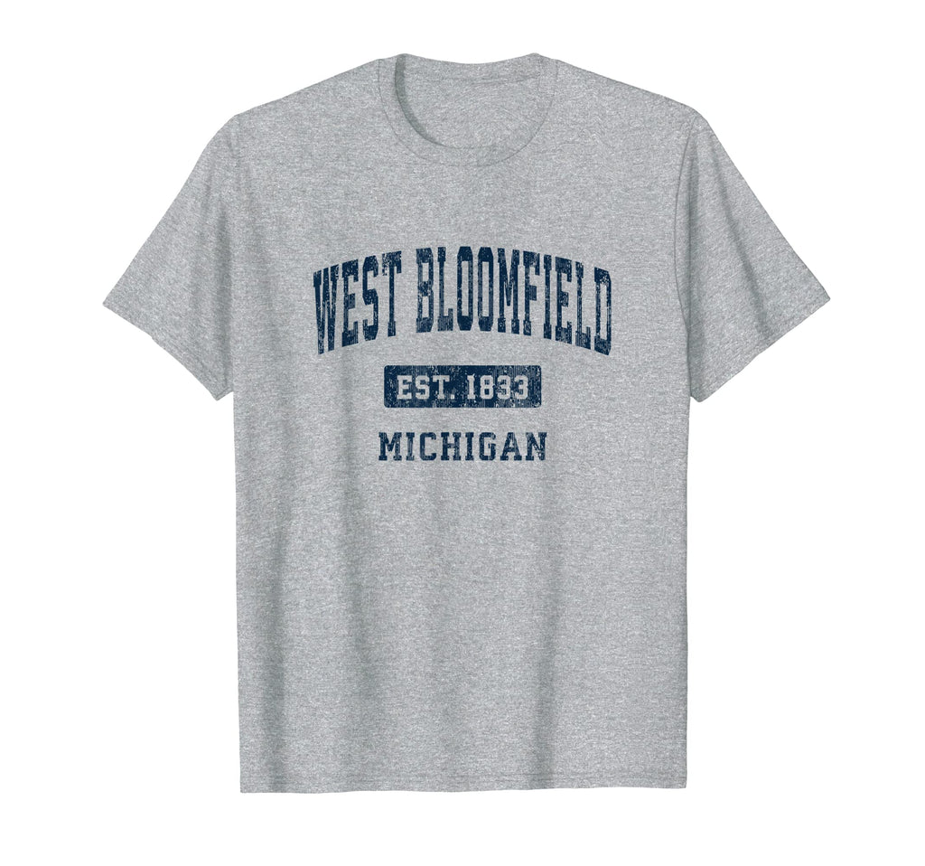 West Bloomfield Michigan Mi Athletic T-Shirt - Graphic Print Men Women - T-Shirt, Sweatshirt, Hoodie