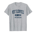 West Bloomfield Michigan Mi Athletic T-Shirt - Graphic Print Men Women - T-Shirt, Sweatshirt, Hoodie