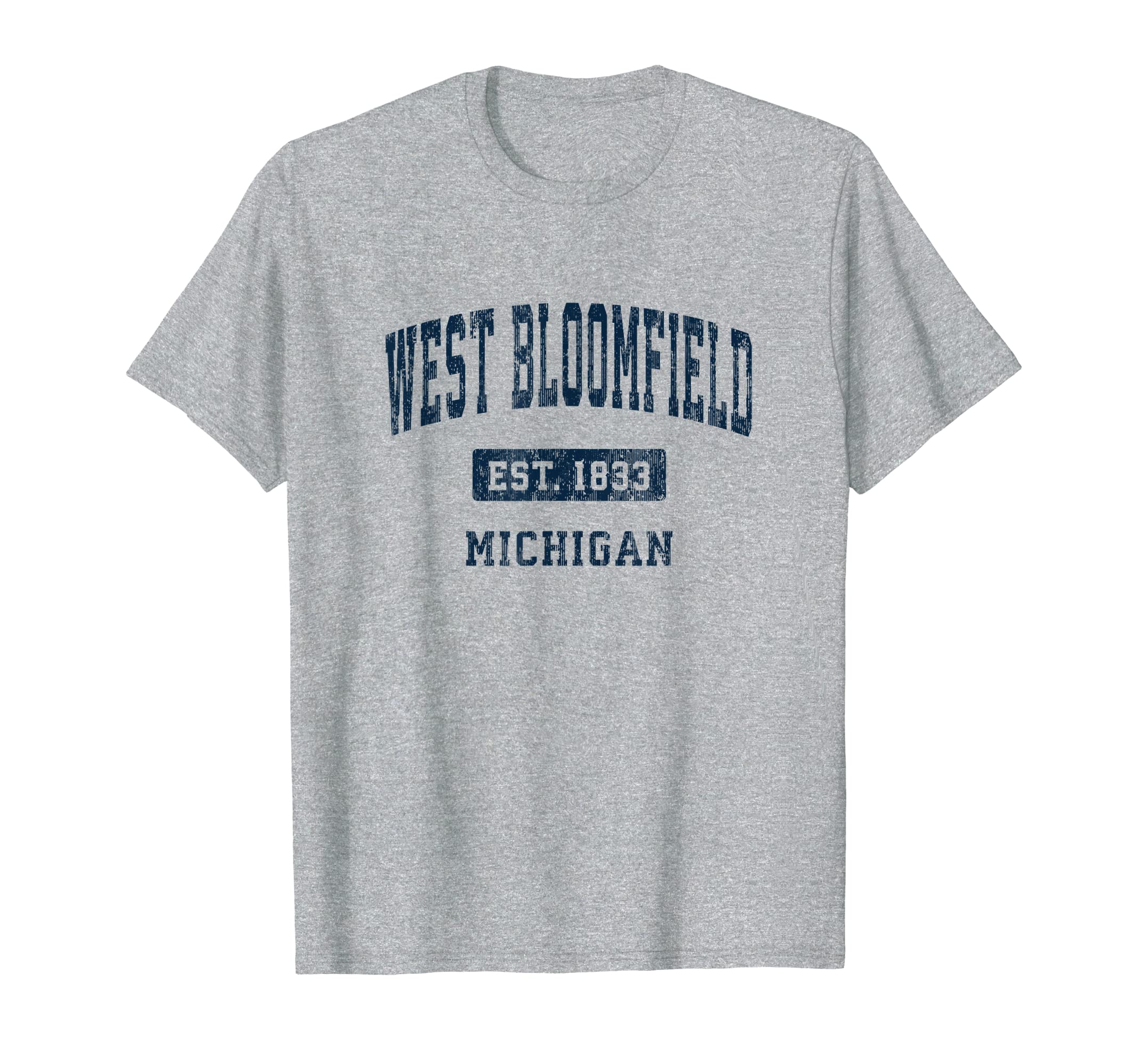 West Bloomfield Michigan Mi Athletic T-Shirt - Graphic Print Men Women - T-Shirt, Sweatshirt, Hoodie