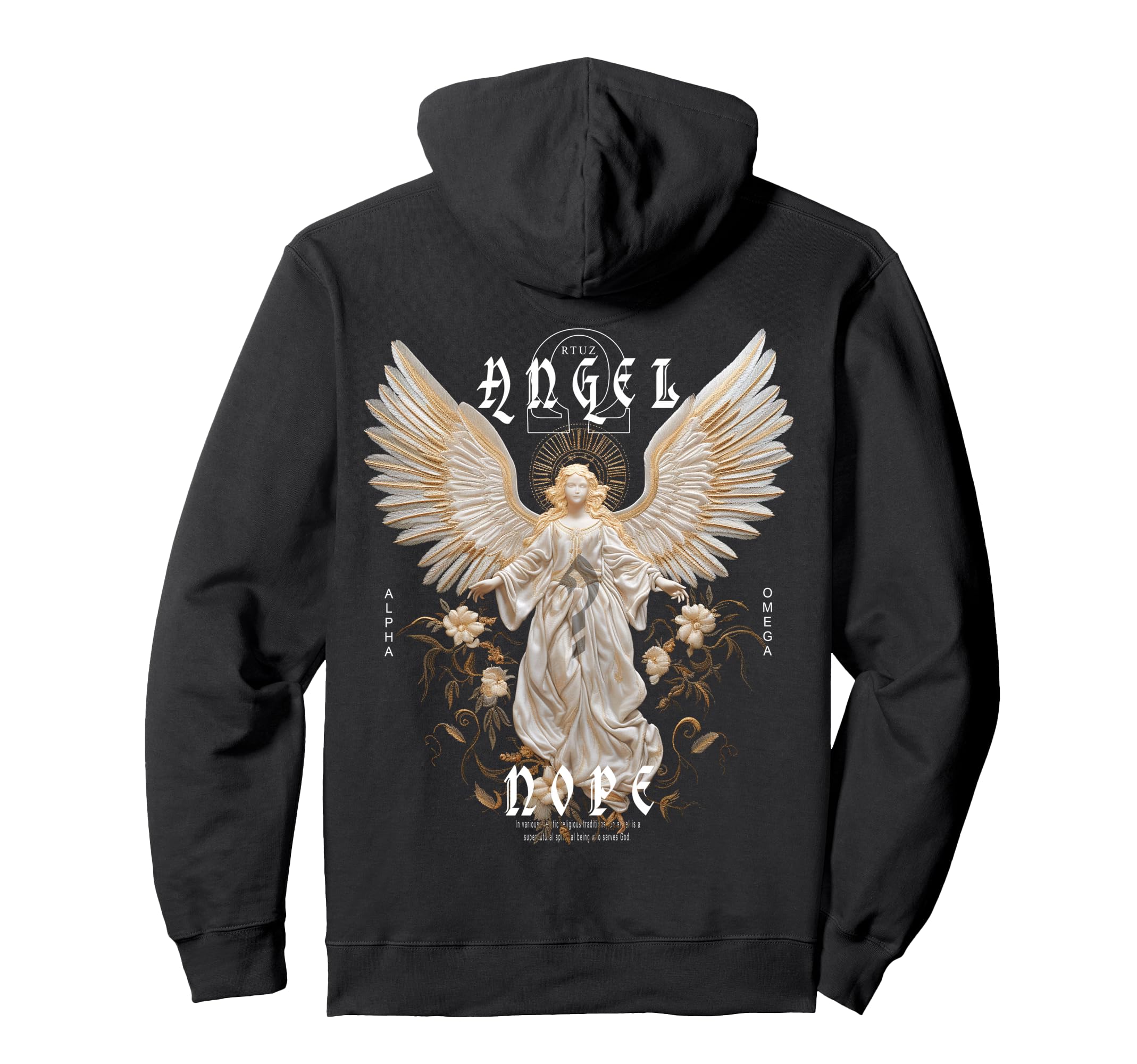 Hip Hop Edgy Urban Y2K Back Hoodie - Custom Art Print for Adults - T-Shirt, Sweatshirt, Hoodie