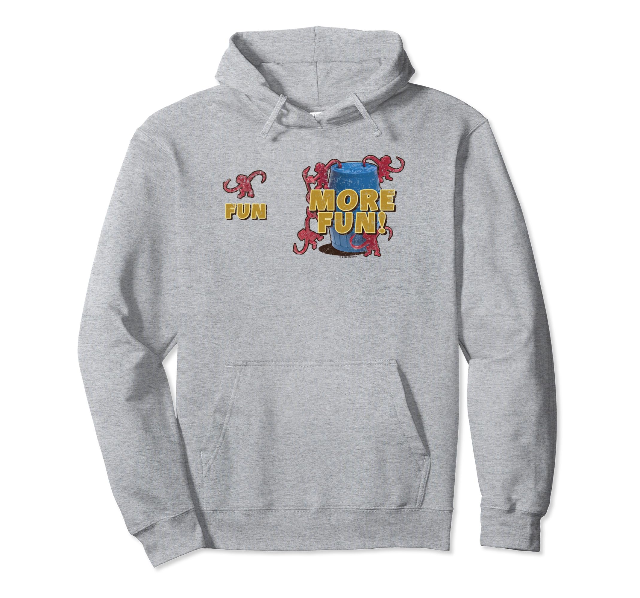 Barrel Monkeys Fun More Fun Distressed Hoodie - Graphic Print Men Women - T-Shirt, Sweatshirt, Hoodie
