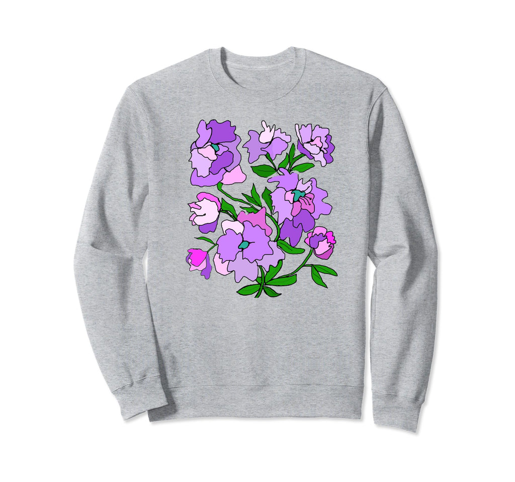 1960S Wildflowers Boho Hippie Flower Sweatshirt - Graphic Print for Adults - T-Shirt, Sweatshirt, Hoodie