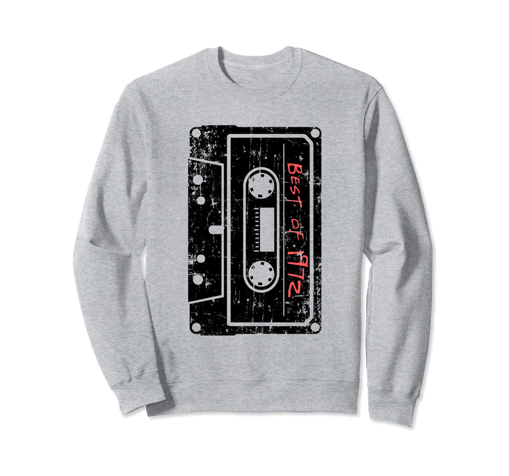 Best 1972 Mixtape Birthday Cassette Sweatshirt - Custom Art Print Unisex - T-Shirt, Sweatshirt, Hoodie