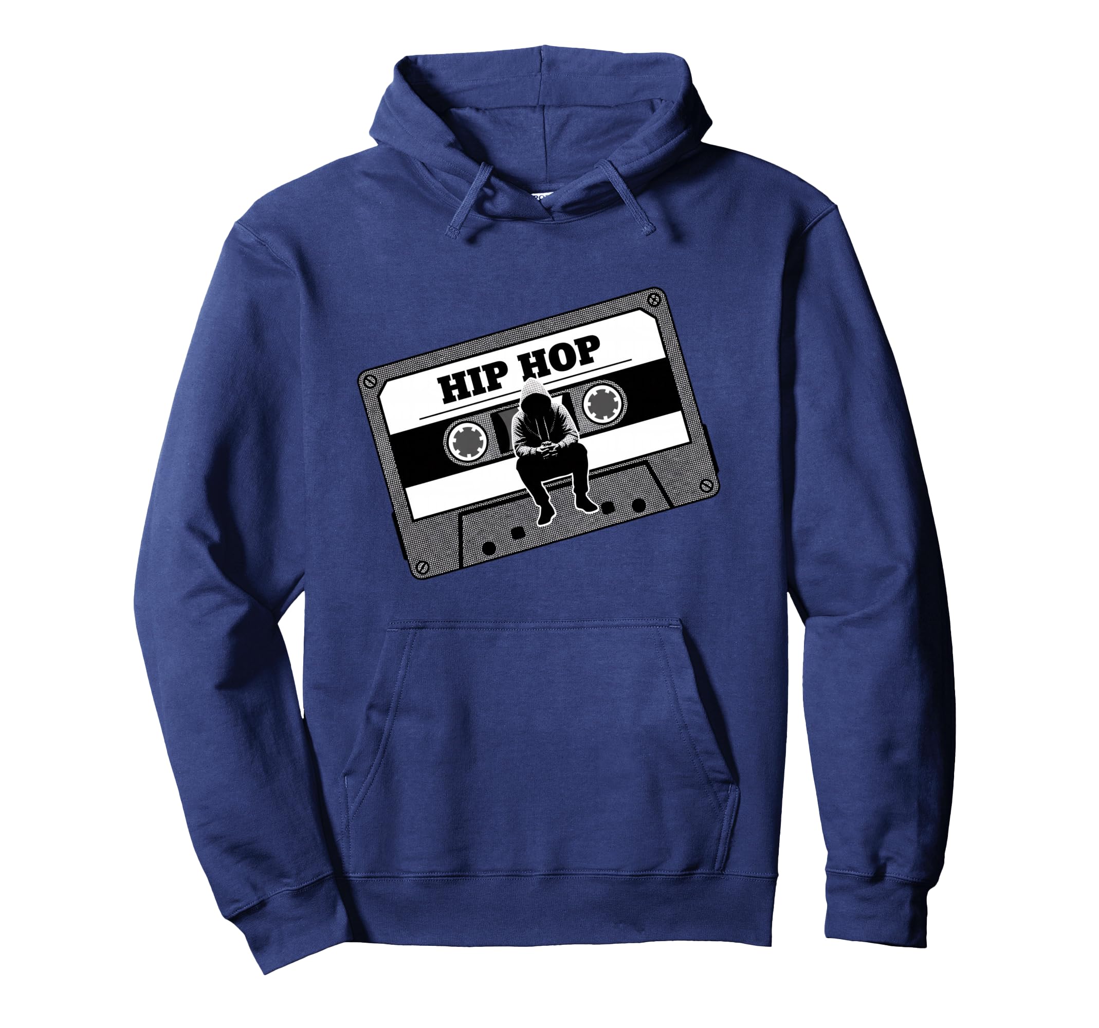 Hip Hop Cassette Tape Music 80S 90S Hoodie - Fun Novelty Design for Adults - T-Shirt, Sweatshirt, Hoodie