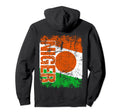 Niger Flag Distressed Niger Hoodie - Casual Everyday Wear Men Women - T-Shirt, Sweatshirt, Hoodie