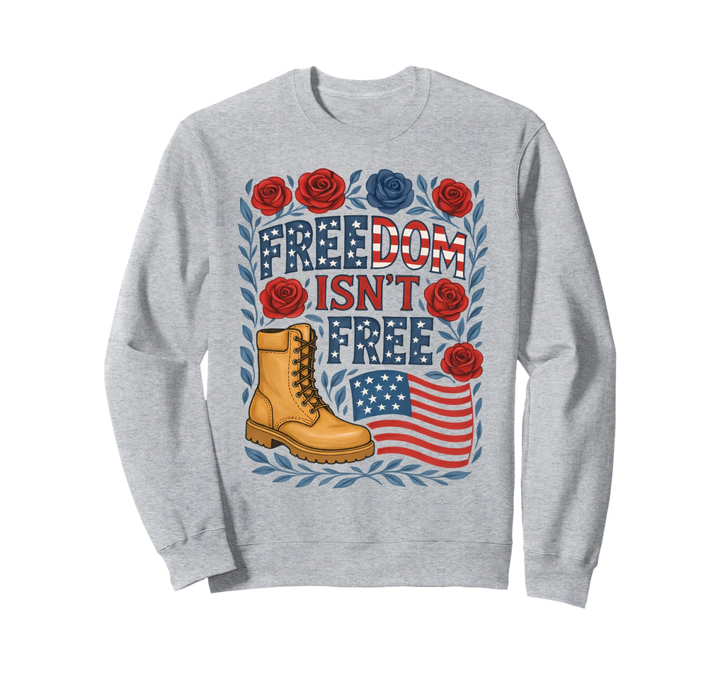 Boho 4Th July Costume Freedom Isnt Free Sweatshirt - Graphic Print Unisex - T-Shirt, Sweatshirt, Hoodie