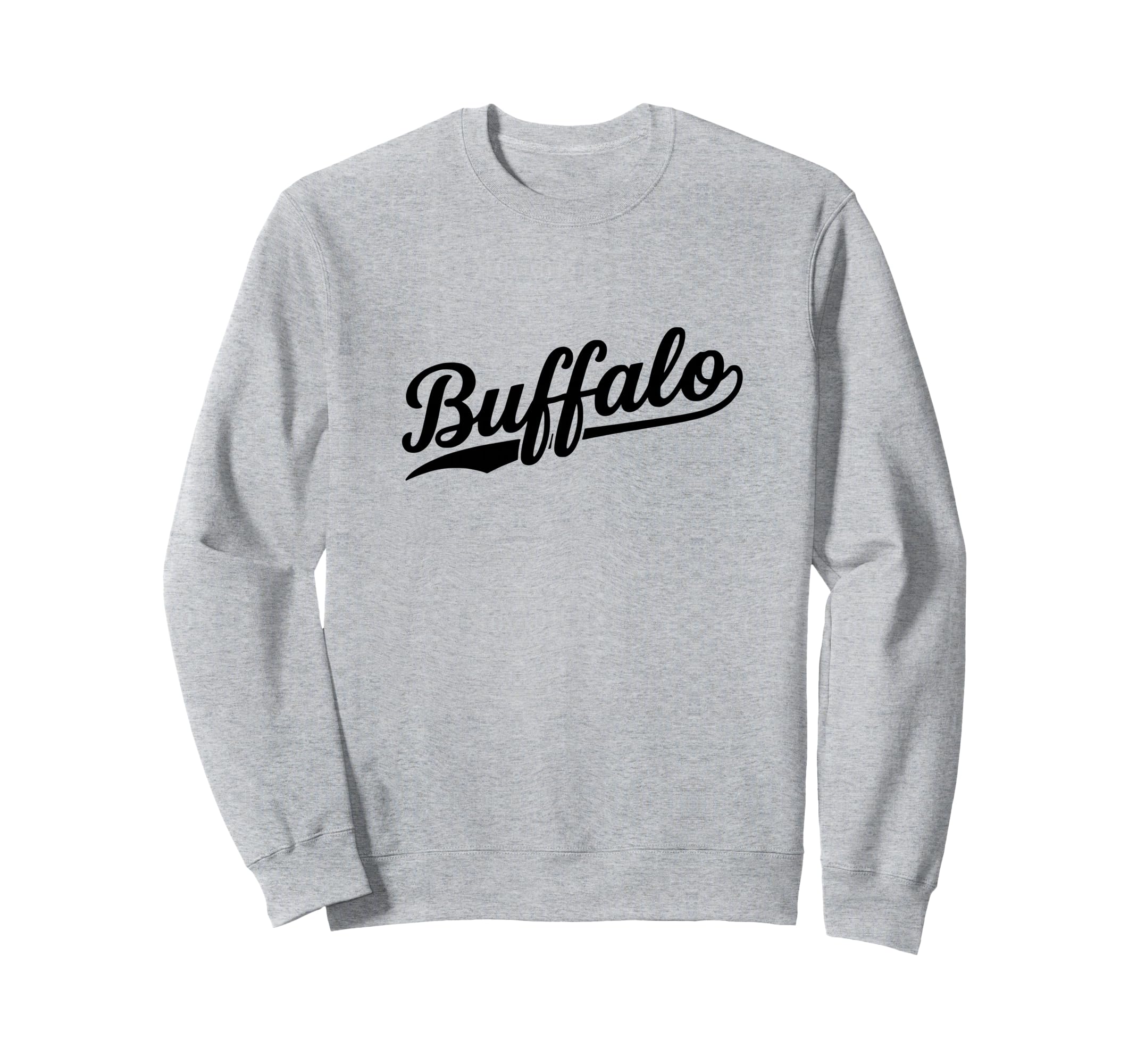 Buffalo New York Script 1970S Sweatshirt - Custom Art Print for Adults - T-Shirt, Sweatshirt, Hoodie