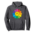 Happy Rainbow Flower Hoodie - Fun Novelty Design Unisex - T-Shirt, Sweatshirt, Hoodie