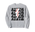Lightning Groovy Proud Aunt Baseball Sweatshirt - Minimalist Print Unisex - T-Shirt, Sweatshirt, Hoodie