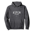 Aspen Colorado Distressed Ski Hoodie - Trendy Graphic for Adults - T-Shirt, Sweatshirt, Hoodie