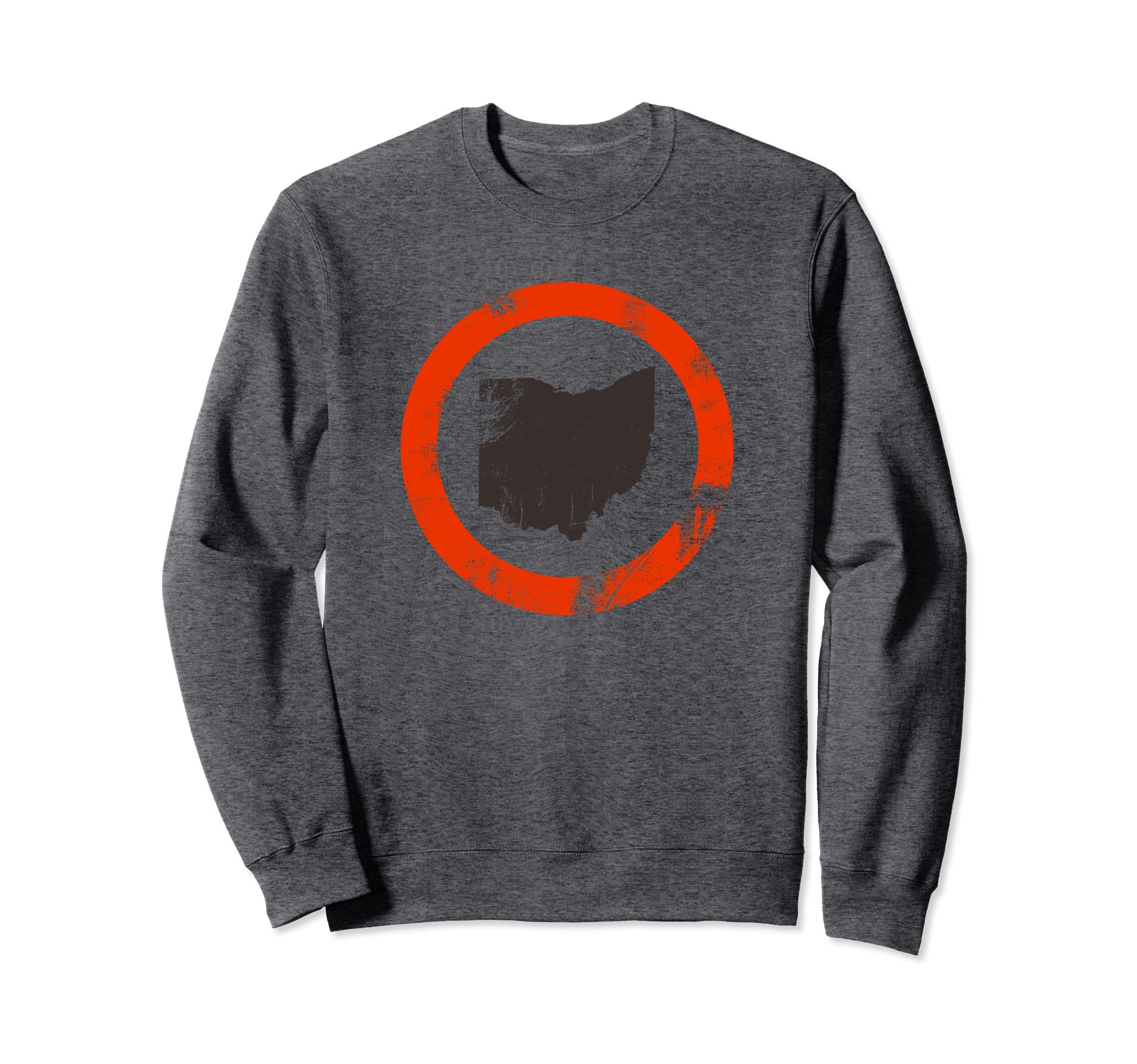 Distressed State Ohio Sweatshirt - Fun Novelty Design Men Women - T-Shirt, Sweatshirt, Hoodie