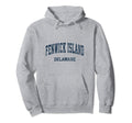 Fenwick Island Delaware De Varsity Hoodie - Novelty Apparel Men Women - T-Shirt, Sweatshirt, Hoodie