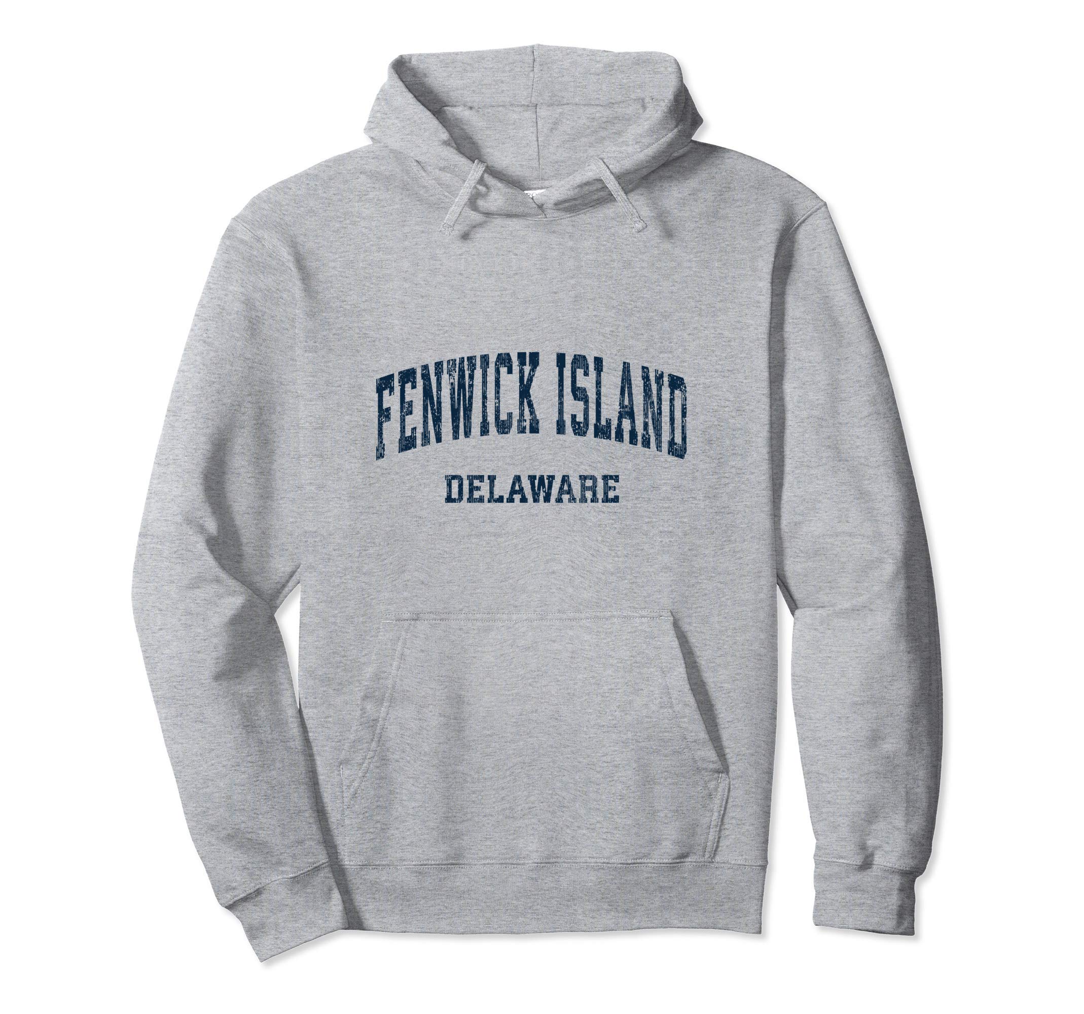 Fenwick Island Delaware De Varsity Hoodie - Novelty Apparel Men Women - T-Shirt, Sweatshirt, Hoodie