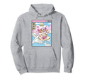 Surfing Cat Eating Ramen Japanese Hoodie - Streetwear Style Men Women - T-Shirt, Sweatshirt, Hoodie