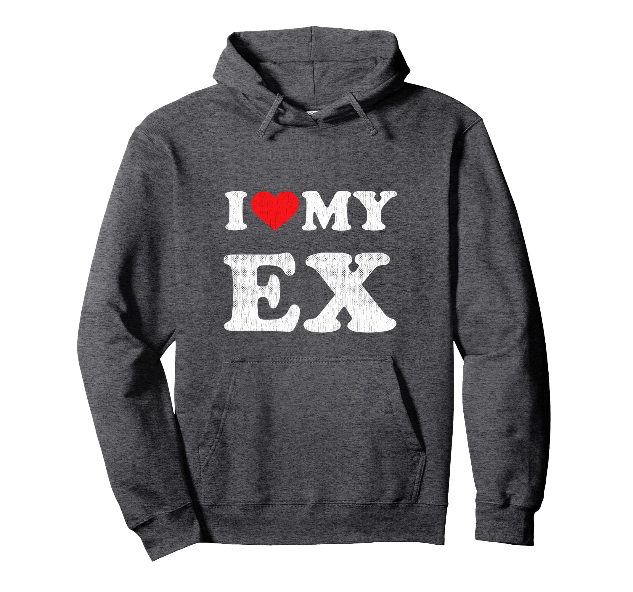 I Red Heart My Ex Wife Husband Outfit I Hoodie - Novelty Apparel Men Women - T-Shirt, Sweatshirt, Hoodie