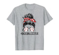 Baseball Sister Proud Sister Messy Bun T-Shirt - Trendy Graphic for Adults - T-Shirt, Sweatshirt, Hoodie