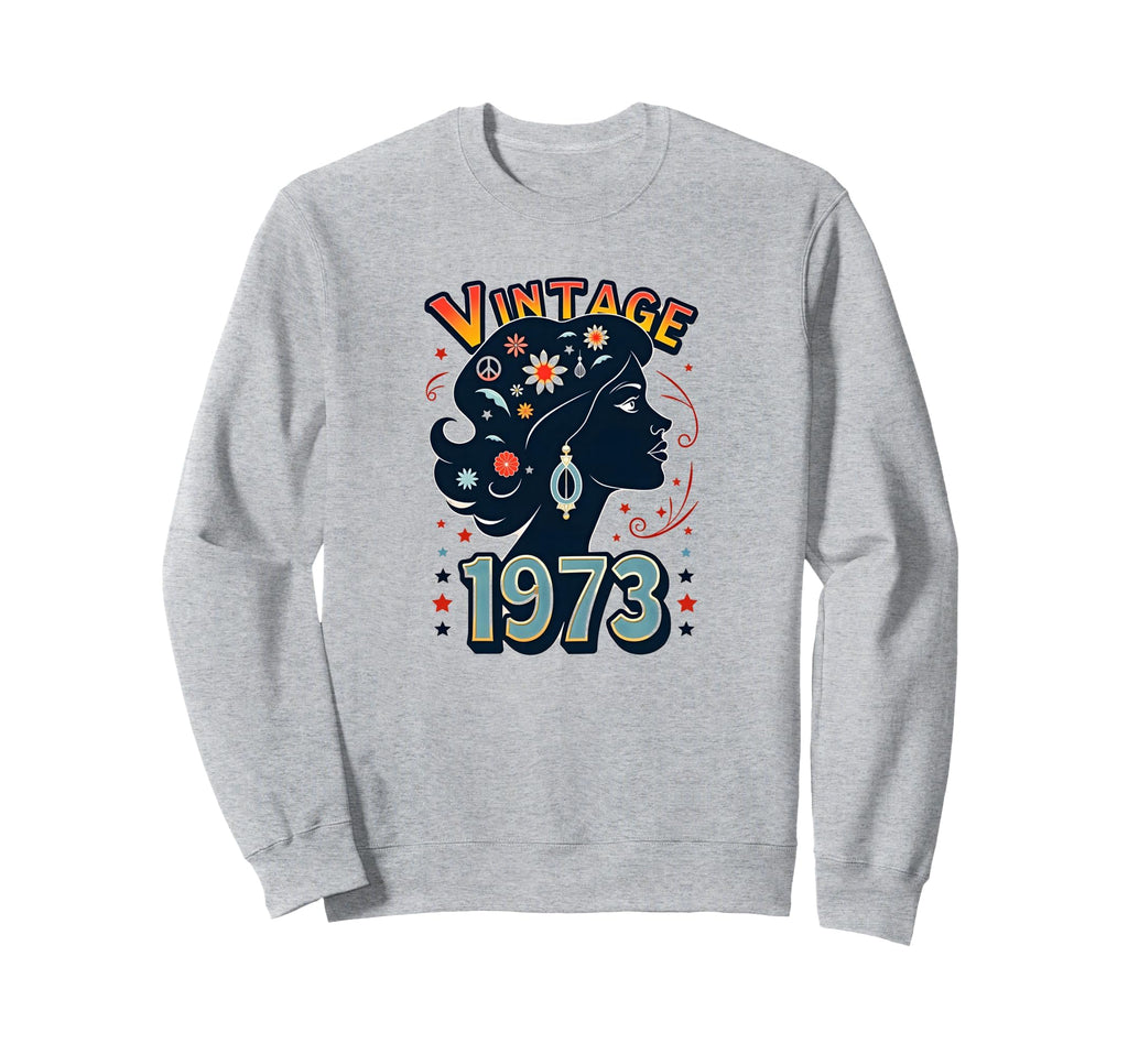 1973 Flower Power Peace Hippie Sweatshirt - Casual Everyday Wear Men Women - T-Shirt, Sweatshirt, Hoodie
