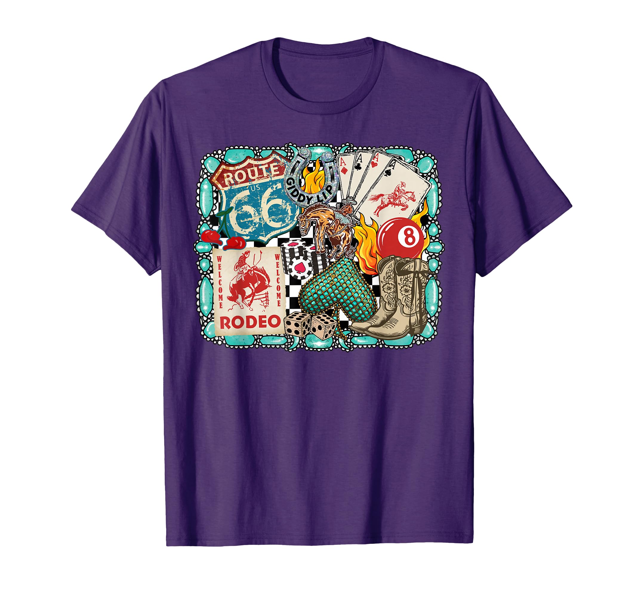 Western Rodeo Cowboy Giddy Up T-Shirt - Fun Novelty Design for Adults - T-Shirt, Sweatshirt, Hoodie