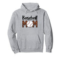Leopard American Baseball Mom Mama Hoodie - Casual Everyday Wear Unisex - T-Shirt, Sweatshirt, Hoodie